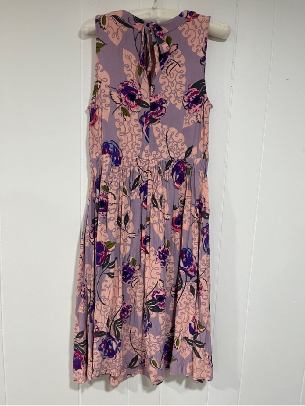 Boden Floral Midi Dress 6 Wedding Guest Tea Garden Party Sleeveless pocket - Picture 5 of 11